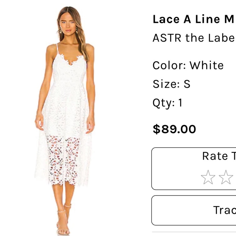 Revolve white dress
